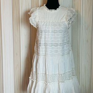 Ulla Johnson Elegant Ivory Lace Dress